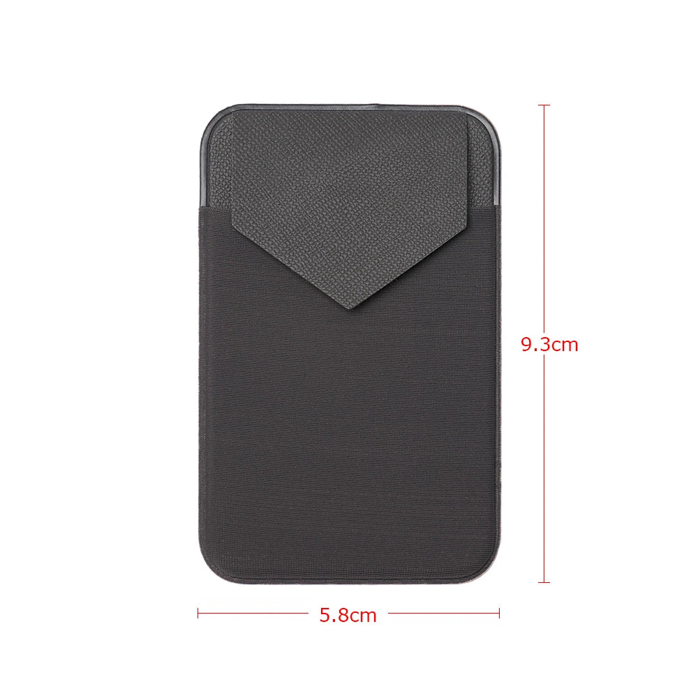 Elastic Mobile Phone Wallet Phone Credit ID Card Holder Adhesive Pocket Sticker Case Cellphone Credit Card Pocket