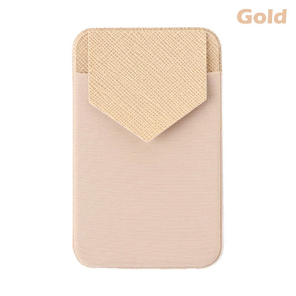 Elastic Mobile Phone Wallet Phone Credit ID Card Holder Adhesive Pocket Sticker Case Cellphone Credit Card Pocket