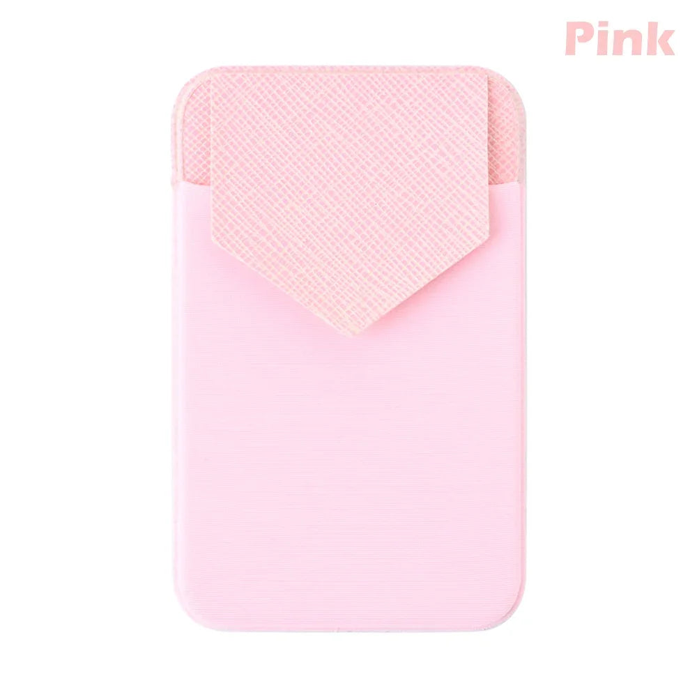 Elastic Mobile Phone Wallet Phone Credit ID Card Holder Adhesive Pocket Sticker Case Cellphone Credit Card Pocket